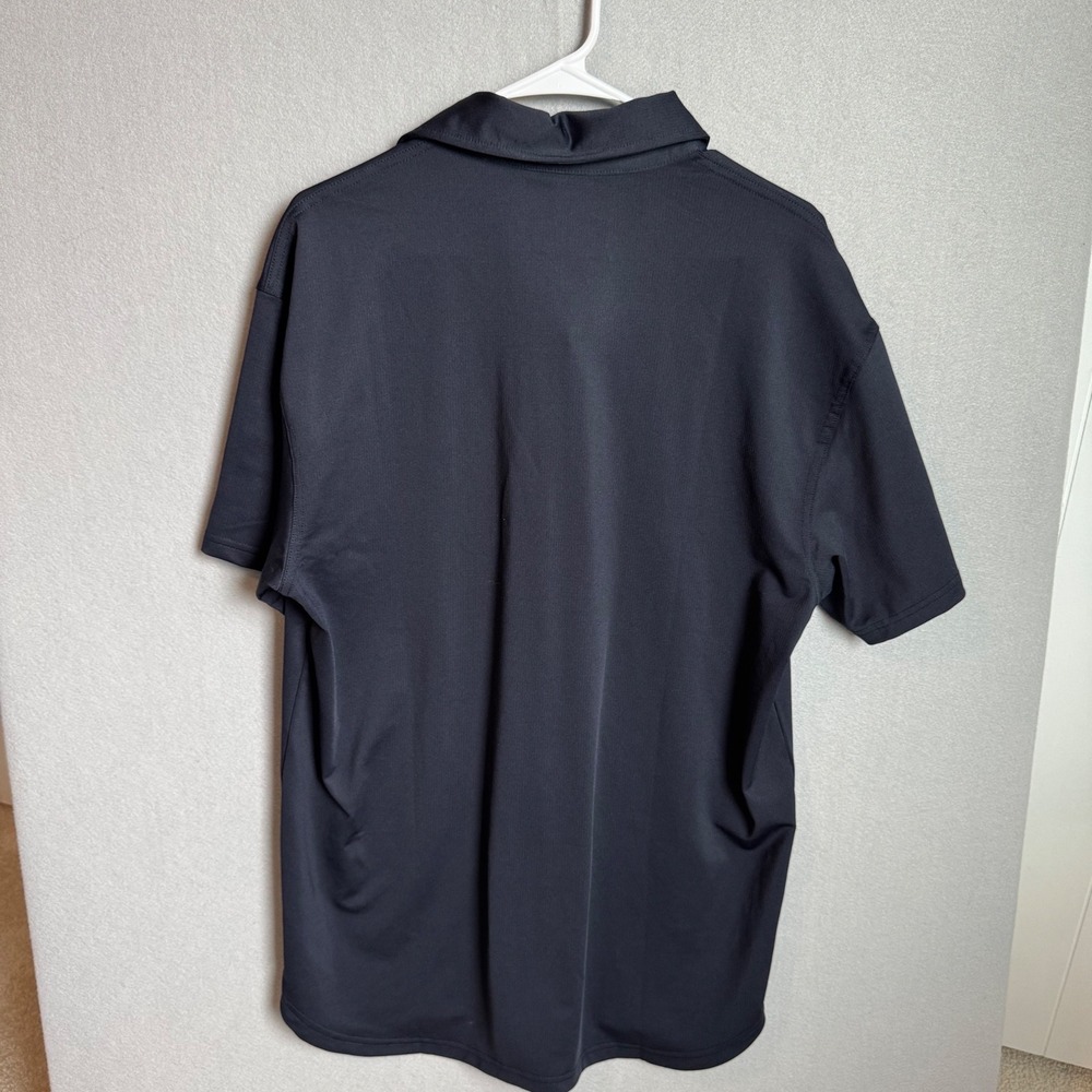 BYLT Drop Cut Executive Polo Mens XL Black Short Sleeve Pocket Performance Shirt - Picture 6 of 11